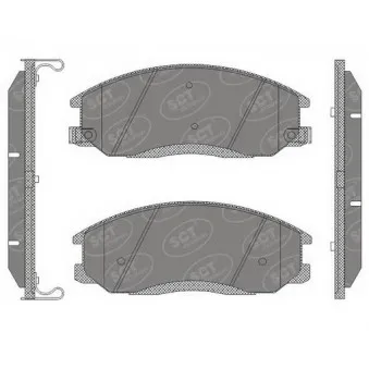 Jeu de 4 plaquettes de frein avant SCT GERMANY OEM 5810126A10