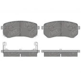 Jeu de 4 plaquettes de frein arrière SCT GERMANY OEM 583020XA00