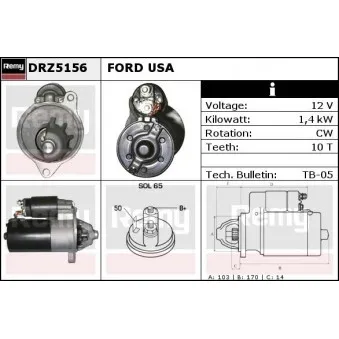 REMY DRZ5156 - Démarreur