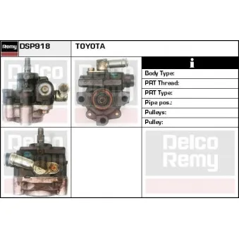 REMY DSP918 - Pompe hydraulique, direction