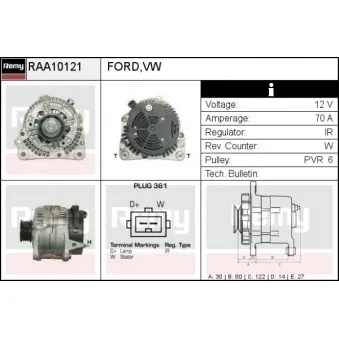 REMY RAA10121 - Alternateur