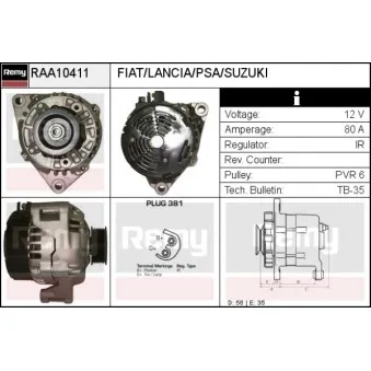 Alternateur REMY OEM 5705L6