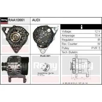 Alternateur REMY OEM 047903015P