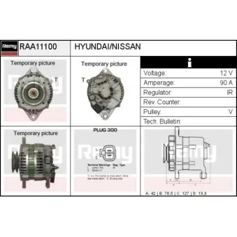 Alternateur REMY OEM LR190734E
