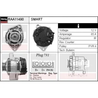 Alternateur REMY OEM 0002801V006