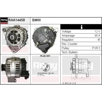 Alternateur REMY OEM 12312244884