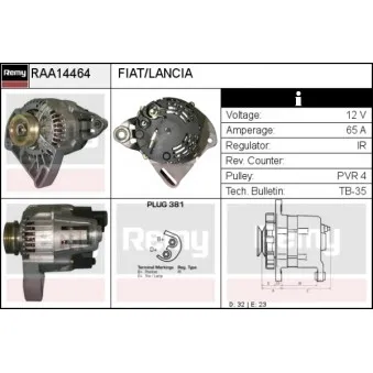 Alternateur REMY OEM 46231693