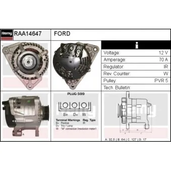 Alternateur REMY OEM 97AB10300AC