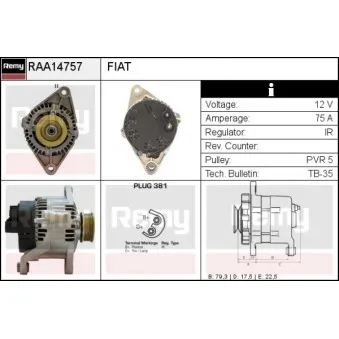 Alternateur REMY OEM 1305709080