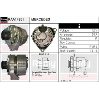 Alternateur REMY OEM 0061548902