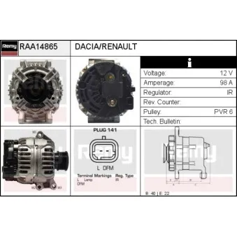 REMY RAA14865 - Alternateur