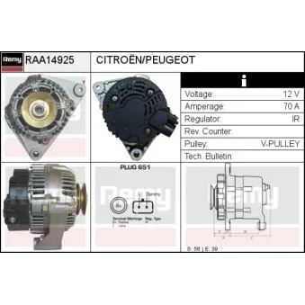Alternateur REMY OEM 5705GE