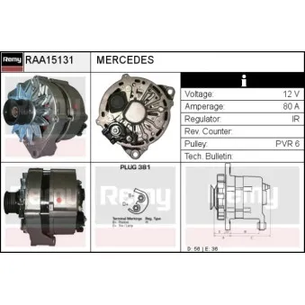 REMY RAA15131 - Alternateur