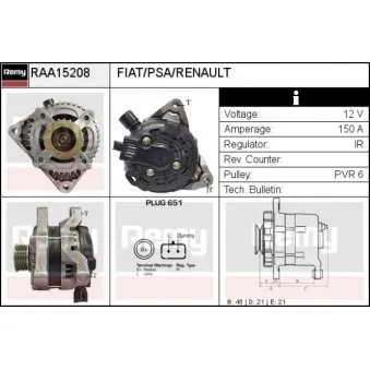 Alternateur REMY OEM 5705AC