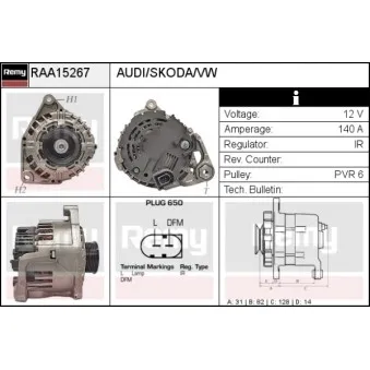 Alternateur REMY OEM 078903018AX
