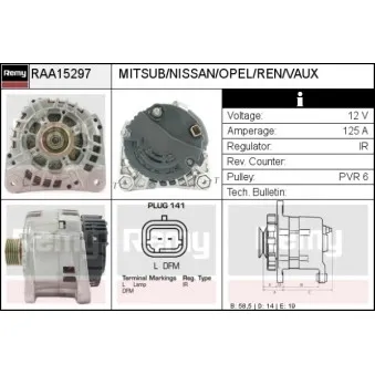 Alternateur REMY OEM 8200538816