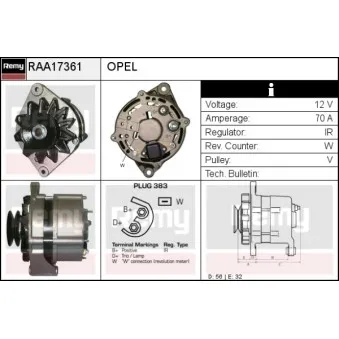 Alternateur REMY OEM 1204091