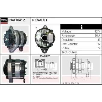 REMY RAA18412 - Alternateur