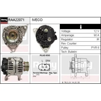 Alternateur REMY OEM 99463372 Alternateur REMY OEM 99463372