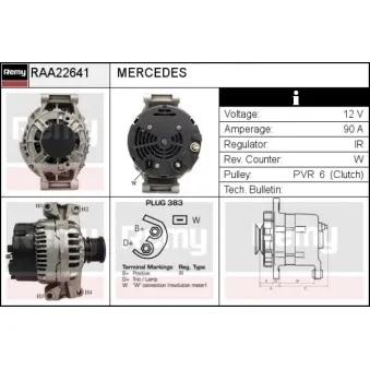 Alternateur REMY OEM 0101549502