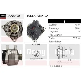 Alternateur REMY OEM 5705FX