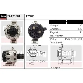 Alternateur REMY OEM 4098414
