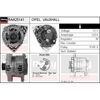 Alternateur REMY OEM 24429105