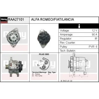 Alternateur REMY OEM 46782219