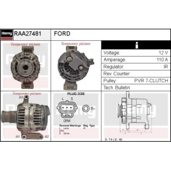 Alternateur REMY OEM 4098414