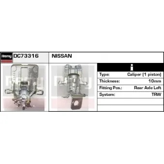 Étrier de frein REMY OEM 44011BU00A
