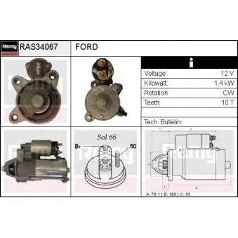 Démarreur REMY OEM 2T1411000BB