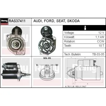 REMY RAS37411 - Démarreur