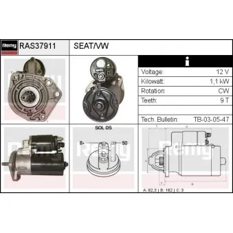 REMY RAS37911 - Démarreur