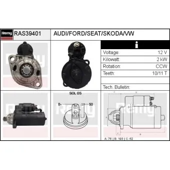 Démarreur REMY OEM 1111210