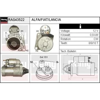 Démarreur REMY OEM 71784985