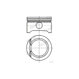 Piston NÜRAL 87-102700-00 pour OPEL CORSA 1.0 - 58cv