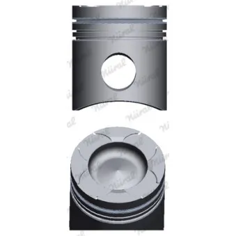 Piston NÜRAL 87-104300-00 pour MERCEDES-BENZ LK/LN2 23,414 FNLLC - 409cv