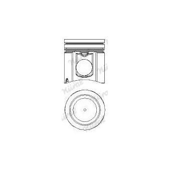 Piston NÜRAL 87-115800-00 pour MERCEDES-BENZ MK 2540 LS - 401cv