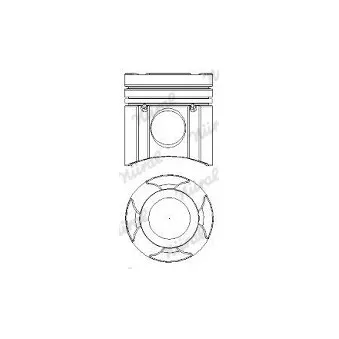 Piston NÜRAL 87-143800-10 pour MAN E2000 33,460 DFAK, DFALK - 460cv