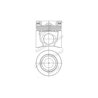 Piston NÜRAL 87-145000-00 pour TERBERG-BENSCHOP URBIN TT3128 - 275cv