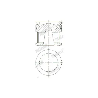 Piston NÜRAL 87-420900-00 pour MERCEDES-BENZ ACTROS MP2 / MP3 2636 LS - 360cv