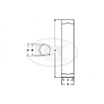 Filtre à air secondaire SCT GERMANY OEM 05821150