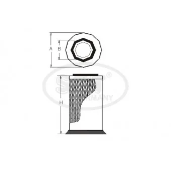 SCT GERMANY SW 3848 - Filtre à air secondaire