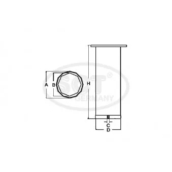 Filtre à air secondaire SCT GERMANY OEM A173291