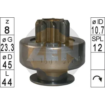ERA 226060 - Embrayage à roue libre, démarreur