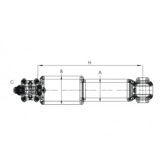 Jeu de 2 amortisseurs avant SCT GERMANY OEM 7D0413031C