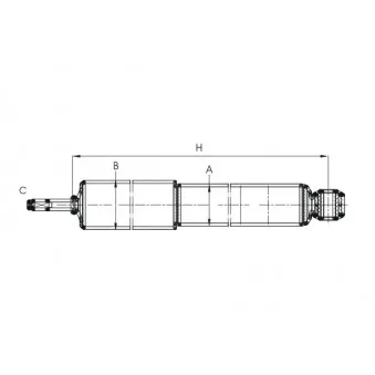 Jeu de 2 amortisseurs avant SCT GERMANY OEM 5621046G25