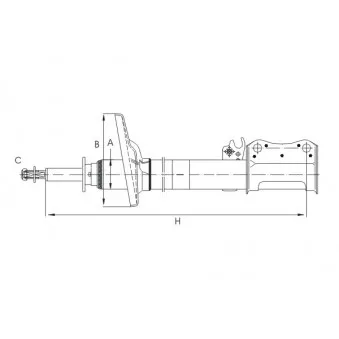 Amortisseur arrière gauche SCT GERMANY OEM 485402B270