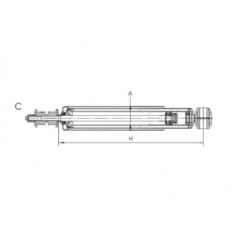 Jeu de 2 amortisseurs arrière SCT GERMANY OEM 31022915402