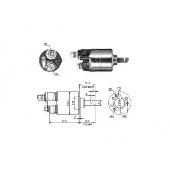 ERA ZM607 - Contacteur, démarreur